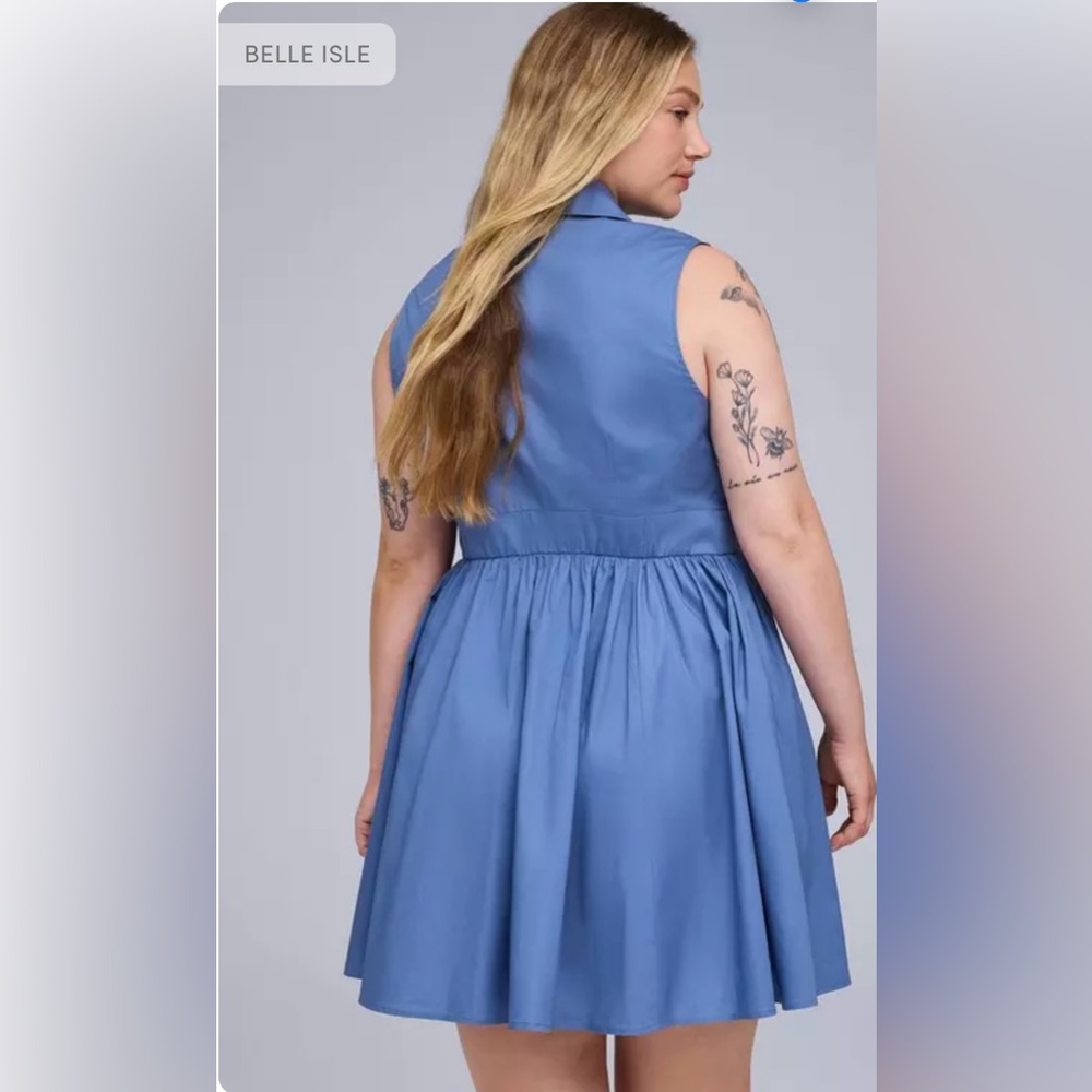 Torrid/ Belle Isle Collared Mini Dress - Picture 3 of 6